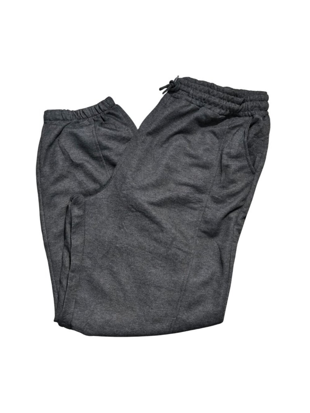NWOT | Charcoal Gray Heathered Sweatpants | Ribbed Joggers | Size XXL